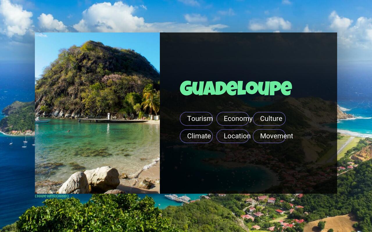 Carrd profile picture for @guadeloupe